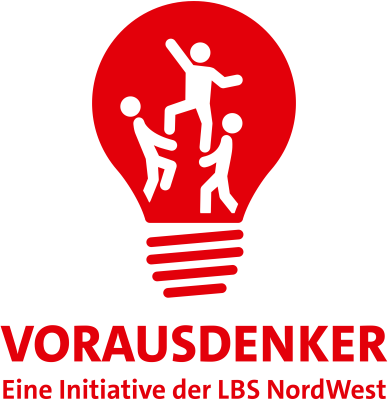 Logo-der-Vorausdenke-Initiative. Vorausdenker - eine Initiative der LBS NordWest.